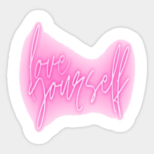 love yourself Sticker